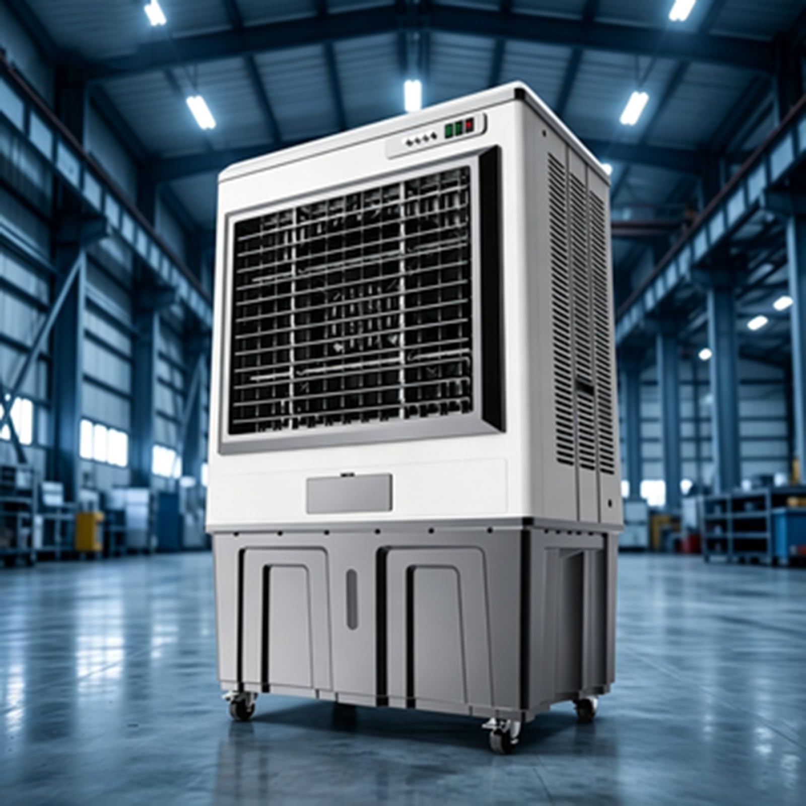 Industrial Portable Evaporative Swamp Cooler, Mobile Water Air Cooling Fan
