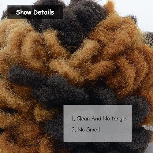 Miniatura 7 de Yinmei Baibian Rastas trenzadas, cola de caballo afro, moño con cordón, cola de caballo para mujeres negras, extensiones de cabello sintético con