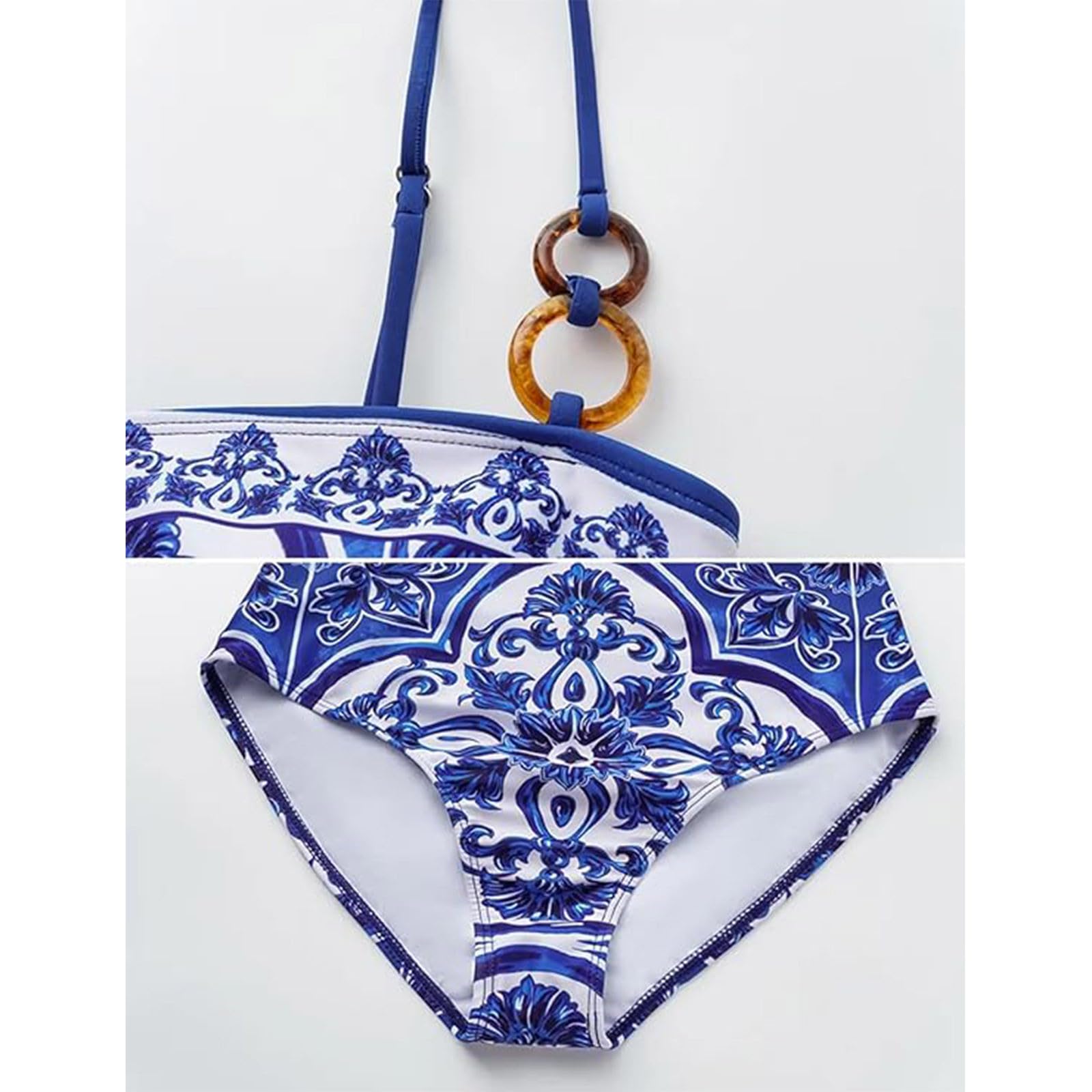 Bañador Floral Espalda poliéster Ajustado Verano Playa Mujer Elegante