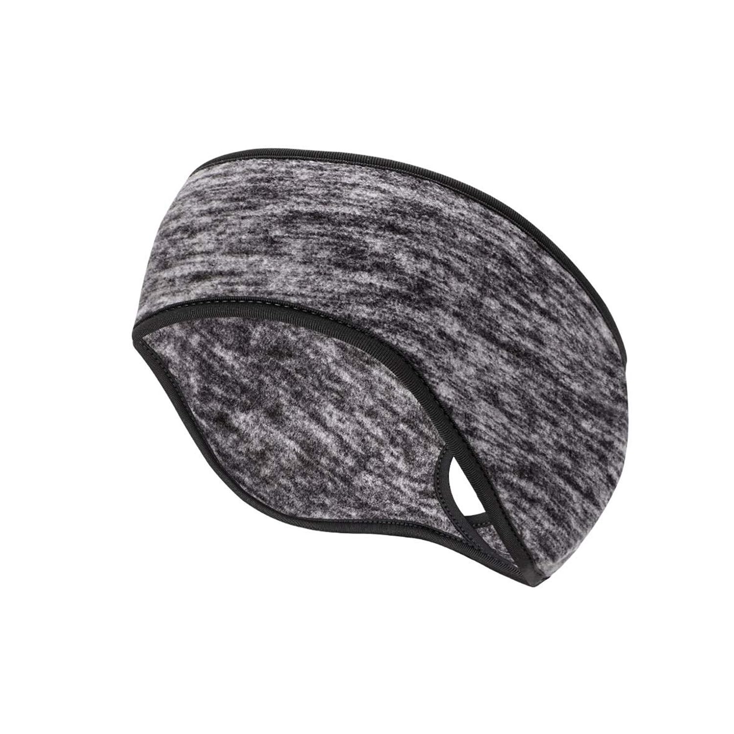 1PCS Fleece Ponytail Headband, Oumers Ear warmer Polar Fleece Ear Muff Hair Band for Men and Women Winter Running Yoga Skiing Outside Sport-Gray