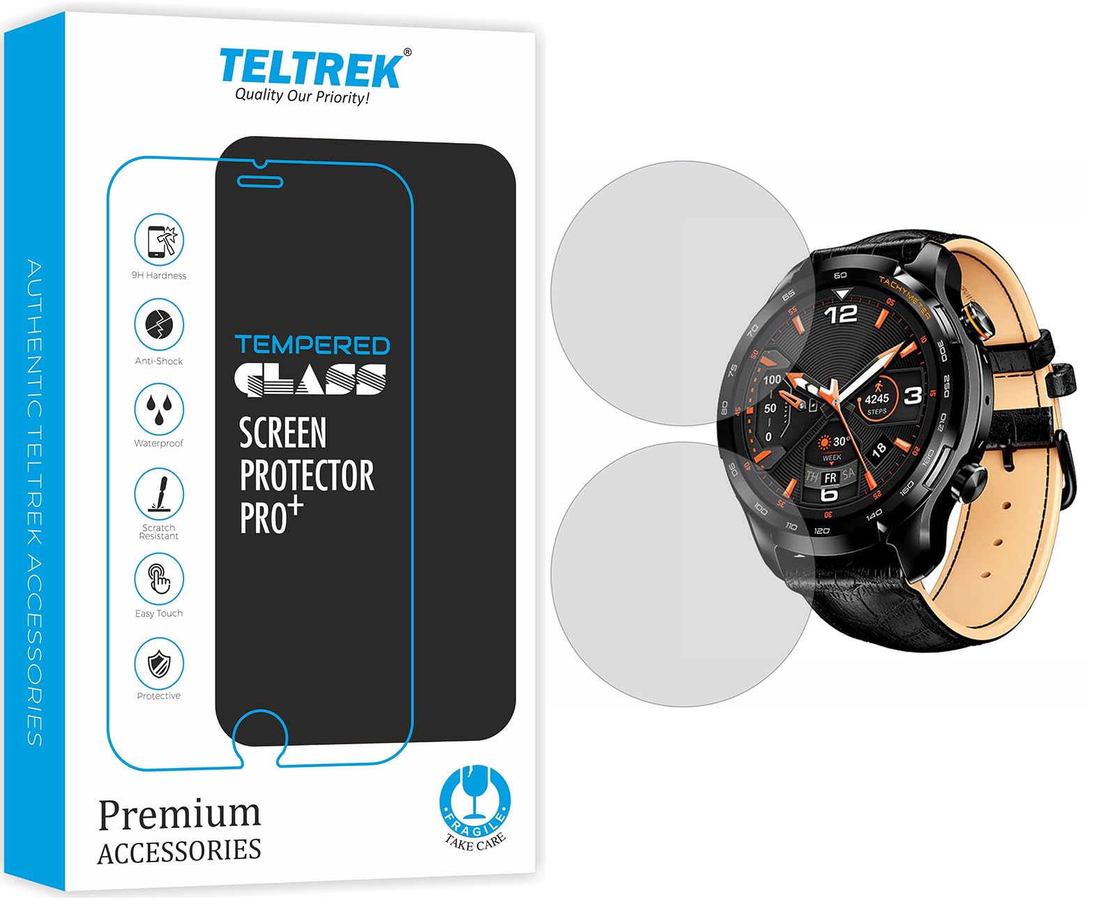 Screen Protector Compatible With boAt Lunar Pro LTE Smartwatch, Full Hydrogel TPU Screen Guard not a Tempered Glass (Pack of 2)