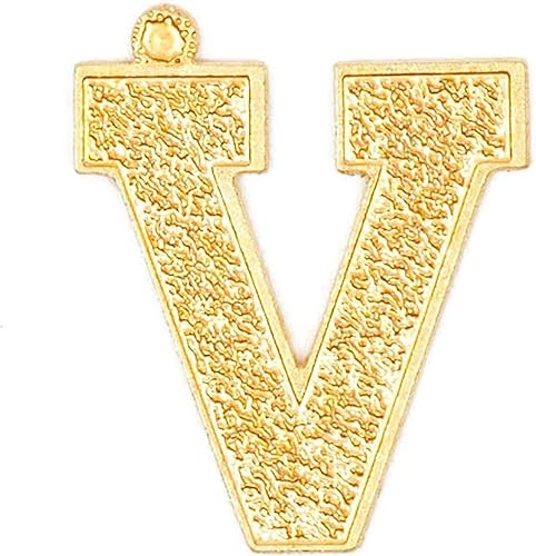 Miniatura 2 de Dijes colgantes de letras doradas para hacer joyas y manualidades (dorado, paquete de 26), Cobre, No es una piedra preciosa