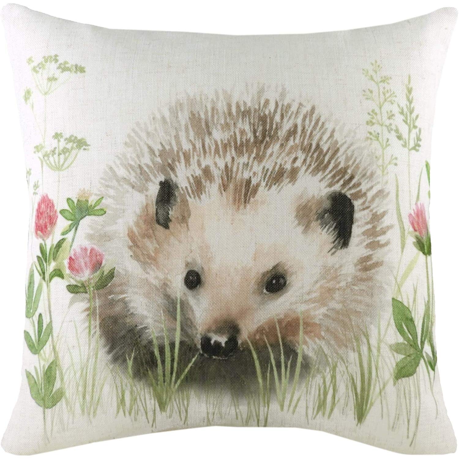 Evans Lichfield Hedgerow Hedgehog Cushion Cover, Multi, 43 x 43cm
