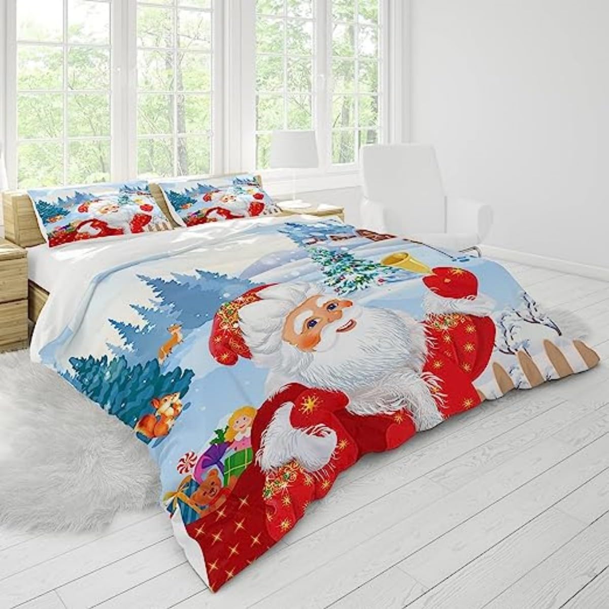 Fusion Rode Kerst Notenkraker Dekbedovertrek Kingsize Beddengoed Maat 230 X 220 Cm Ballerina Omkeerbaar Ontwerp Grijs En Rood Set Met 2x 753754571