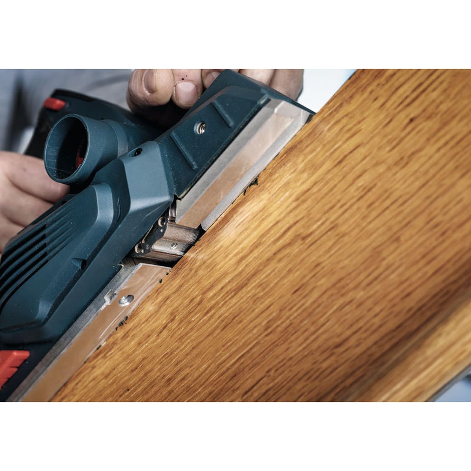 Bosch 2x Cuchilla para cepillo PRO (para Tableros recubiertos de plástico, Madera dura, 56 x 5,5 x 1,1 mm, Professional Accesorios Cepillo, Cepillo a batería)