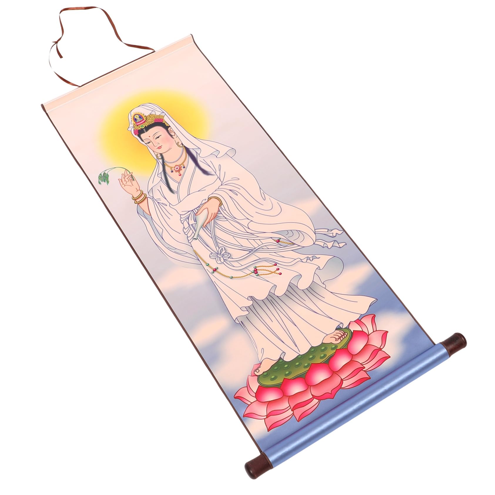 Tenture murale décorative orientale Guanyin pour harmoniser votre foyer