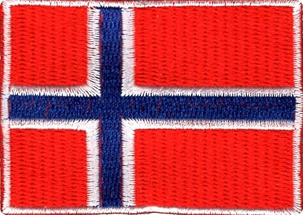 Patch:Hobby - Norway National Flag Patch Embroidery Sweing Badge 7cm x 5cm Imported from Malaysia.
