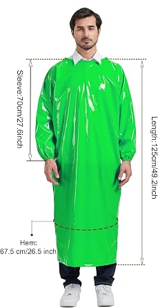 Nanxson Waterproof TPU Apron with Long Sleeves Work Apron