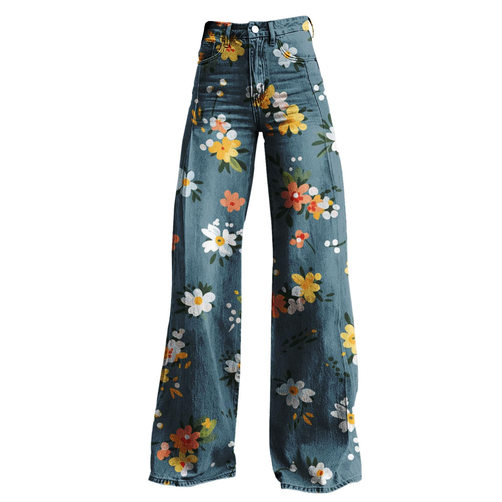 Pantaloni da donna a vita alta, da allenamento, dritti, retrò