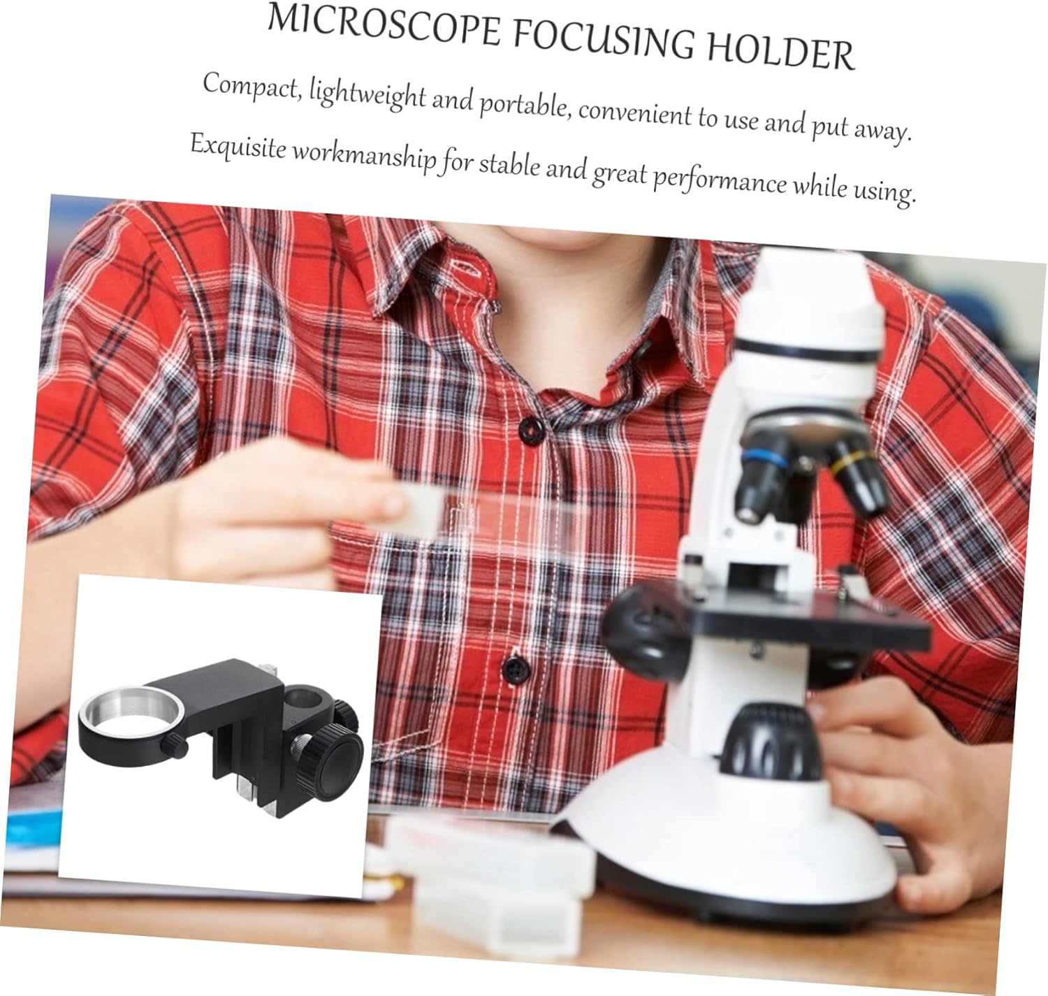 10a Microscope Focusing Stand Lens Holder with Precise Circular Frame for Improved Observation and Efficient Focusing Industrial Applications