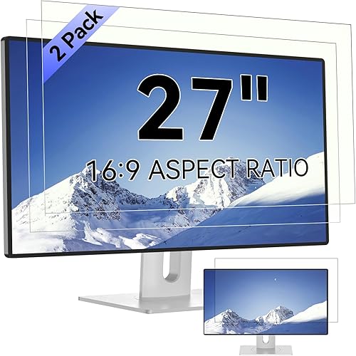 Miniatura 19 de [Paquete de 2] Protector de pantalla de computadora de 19 pulgadas con bloqueo de luz azul para monitor de pantalla ancha 5:4, antirreflejos,