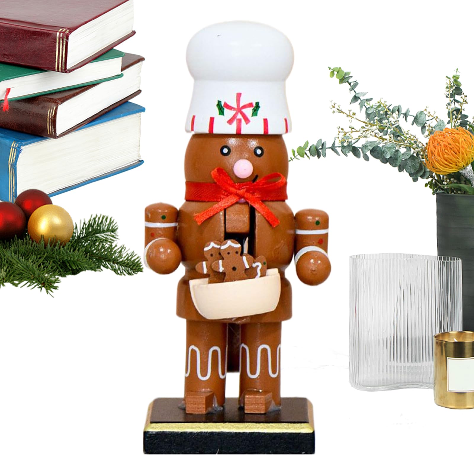 Casse-noix en bois figurines de Noël pour raviver les souvenirs du salon