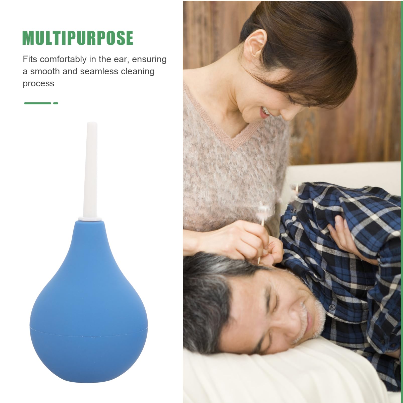 5 Series Limpiador De Oídos Bulbo Del Oído Ear Cleaner Tool Para El Cuidado De Los Oídos Perilla Para Apretar La Oreja Gel De Sílice Azul 2 Piezas X 5