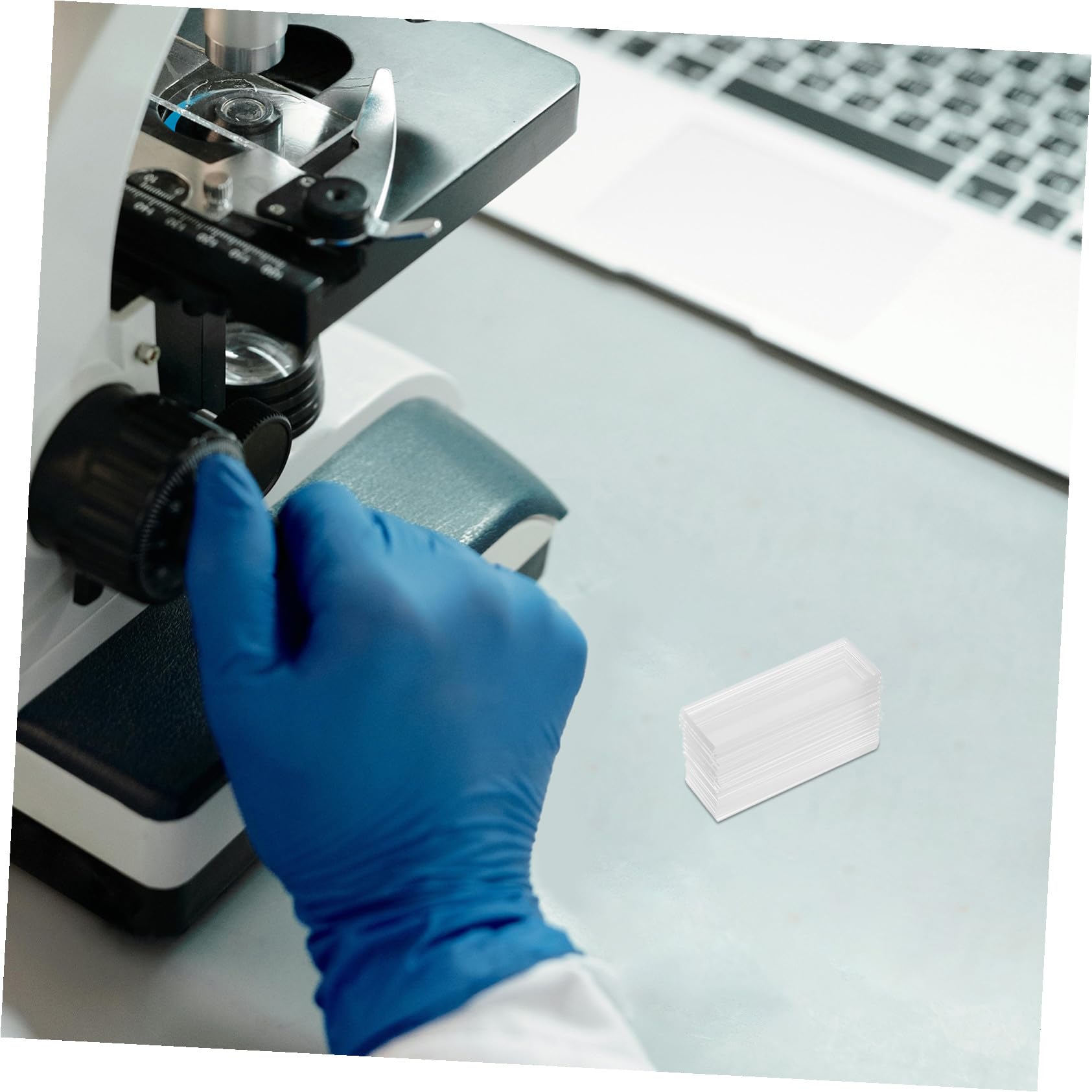 ERINGOGO 200 Stück Vorgefertigte Klare Präparatgläser Hochtransparente Chemisch Stabile Mikroskop-objektträger für Schüler Labor und Wissenschaftliche Analysen im Biologieunterricht