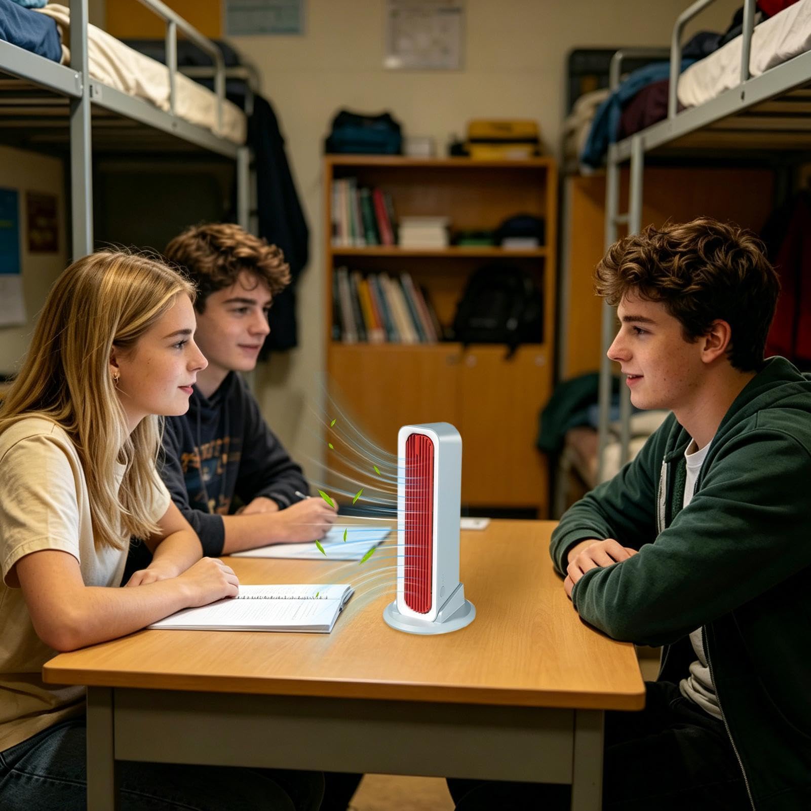Ventilador De Torre Sin Aspas De 31,5 Cm Con Mando A Distancia | Ventilador De Escritorio Pequeño, Silencioso Y Portátil, 3 Velocidades De Ventilado-r,Oscilación Automática, Para Oficina,casa Y Cocina