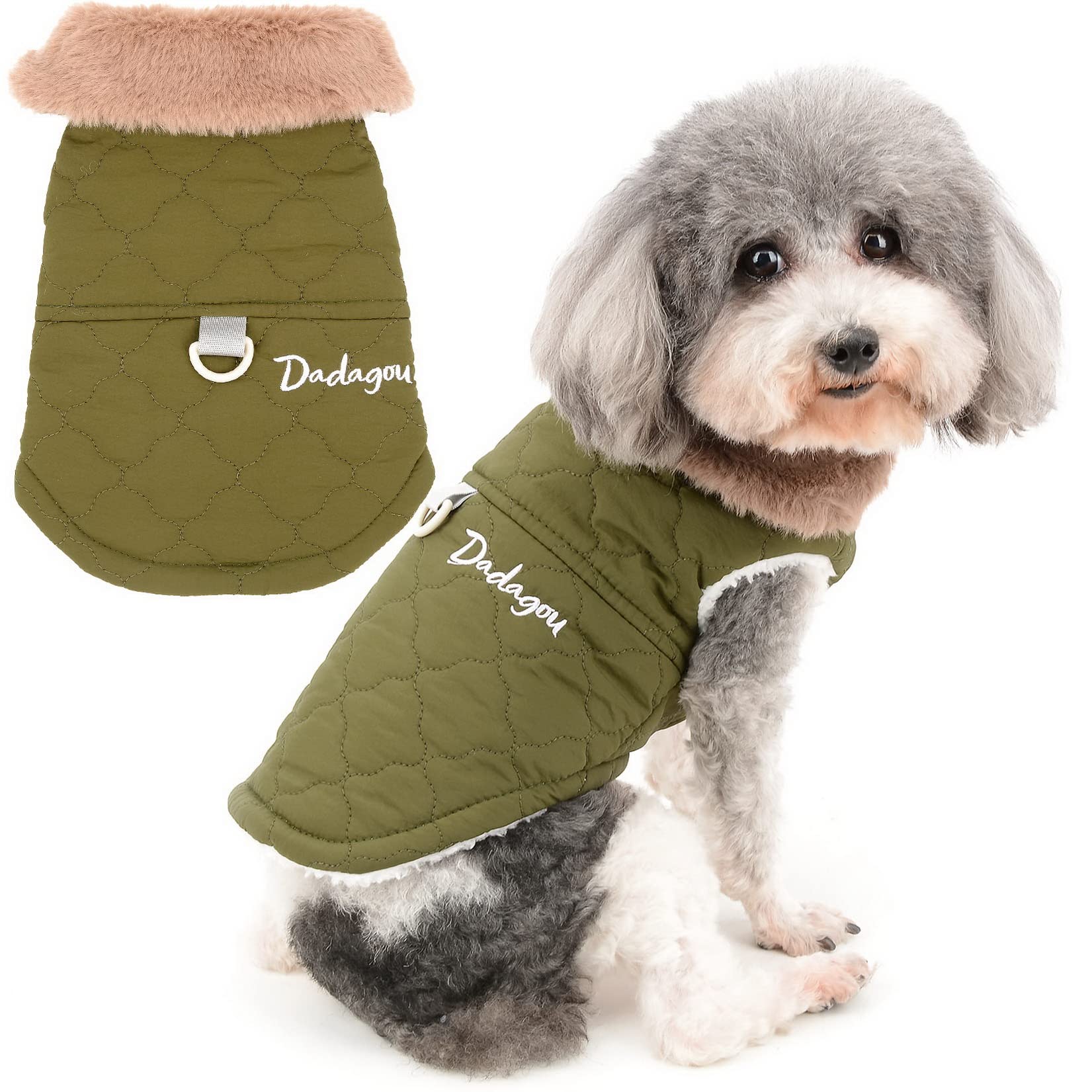 Zunea Fleece Hondenvest Trui Trui voor Kleine Honden Meisje Jongen Zachte Winterjas Jas Met D-Ring Coltrui Koud Weer Jas Huisdier Kleding Doggy Chihuahua Yorkie Kleding Bruin XXL Zunea Fleece Hondenvest Trui Trui voor Kleine Honden Meisje Jongen Zachte Winterjas Jas Met D-Ring Coltrui Koud Weer Jas Huisdier Kleding Doggy Chihuahua Yorkie Kleding Bruin XXL