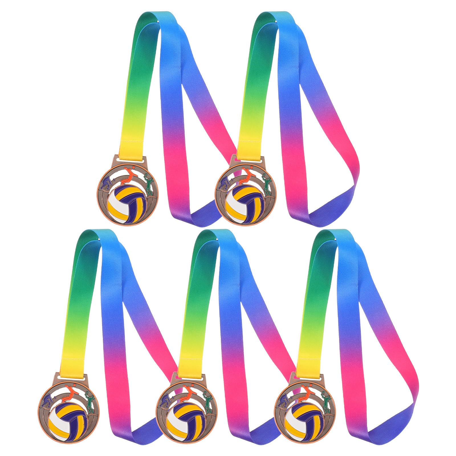 Medallas de voleibol de aleación duradera con diseño hueco para eventos 8