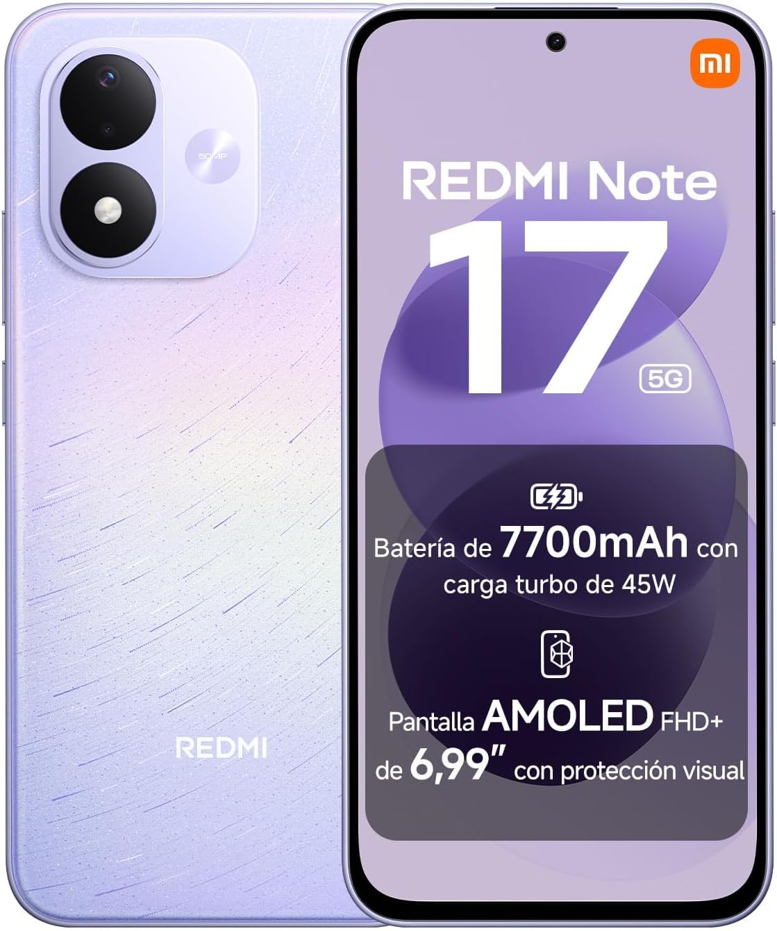 Smartphone Xiaomi Redmi Note 17 6GB/ 256GB/ 6.99"/ 5G/ Púrpura