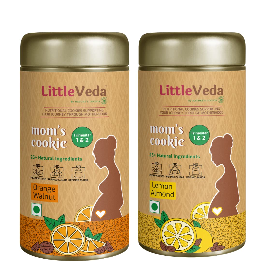 LittleVeda Pregnancy Cookies Healthy Snack Trimester1&2(0-6Months)(Pack Of 2)(150+150Grams), Wheat, Rich In Iron,Calcium,Folic Acid- Orange Walnut (B09LQZTCT5) Amazon Price History, Amazon Price Tracker