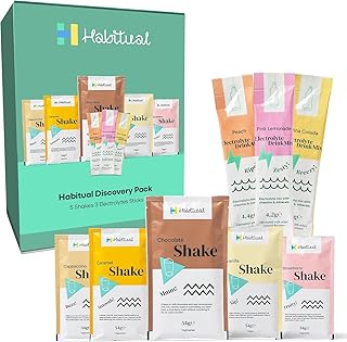 Habitual Meal Replacement Shakes & Electrolytes Bundle | 5 Shake Flavours & 3 Electrolytes | Low Calorie High Protein Shakes & Low Sugar Hydration Electrolytes | Trusted NHS Weight Loss Partner
