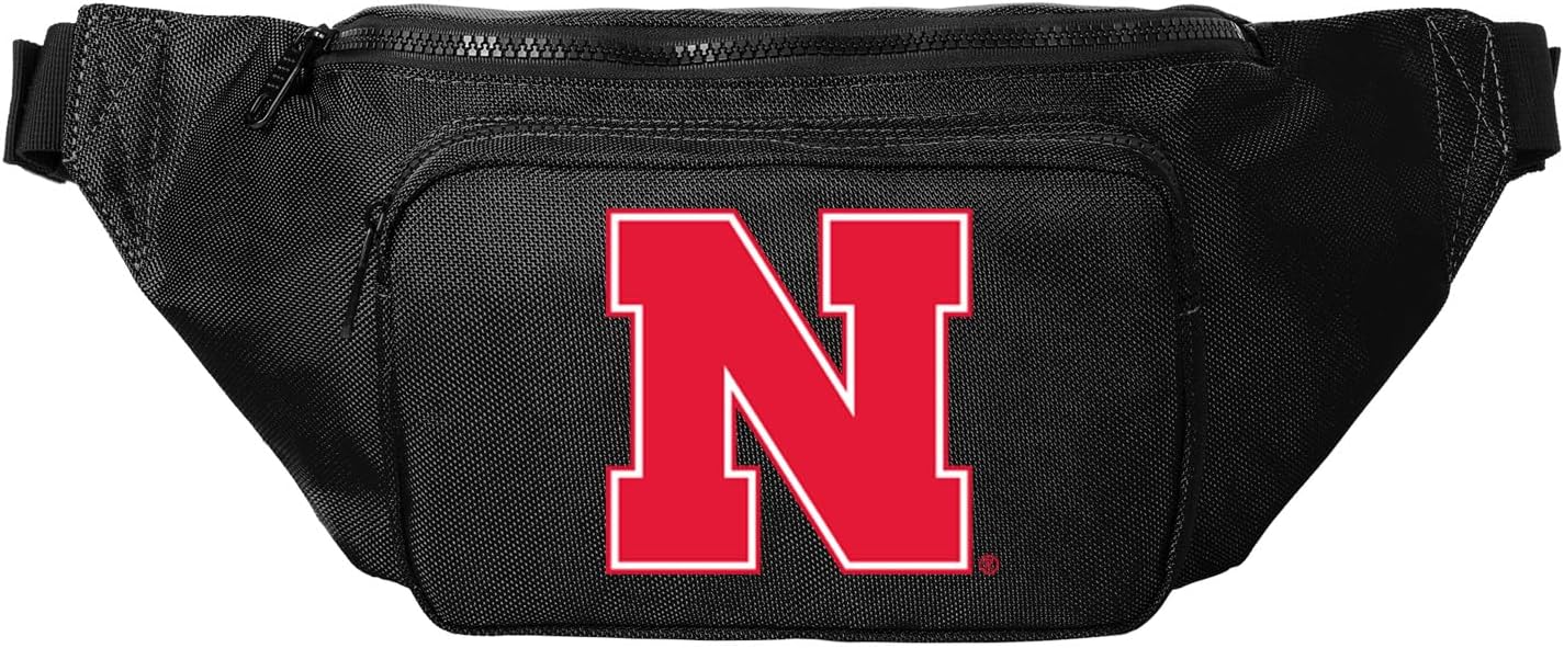 Large University of Nebraska Waist Pack or Crossbody Bag - For Cornhusker Fans and Alumni, Men or Women