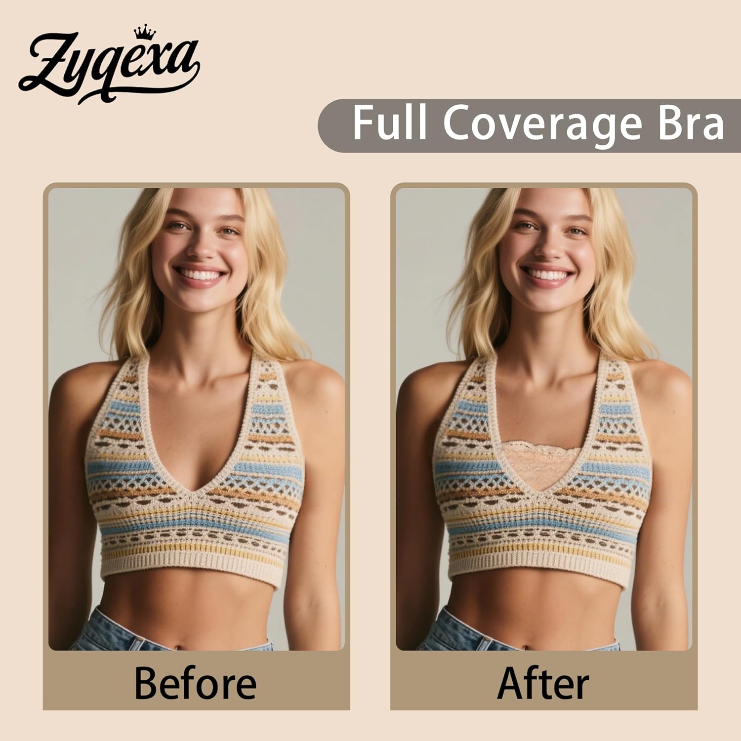 3 Pieces Lace Bandeau Bralette Strapless Bras for Women Wireless Seamless Floral Lace Tube Top Bra Full Coverage - Image 8