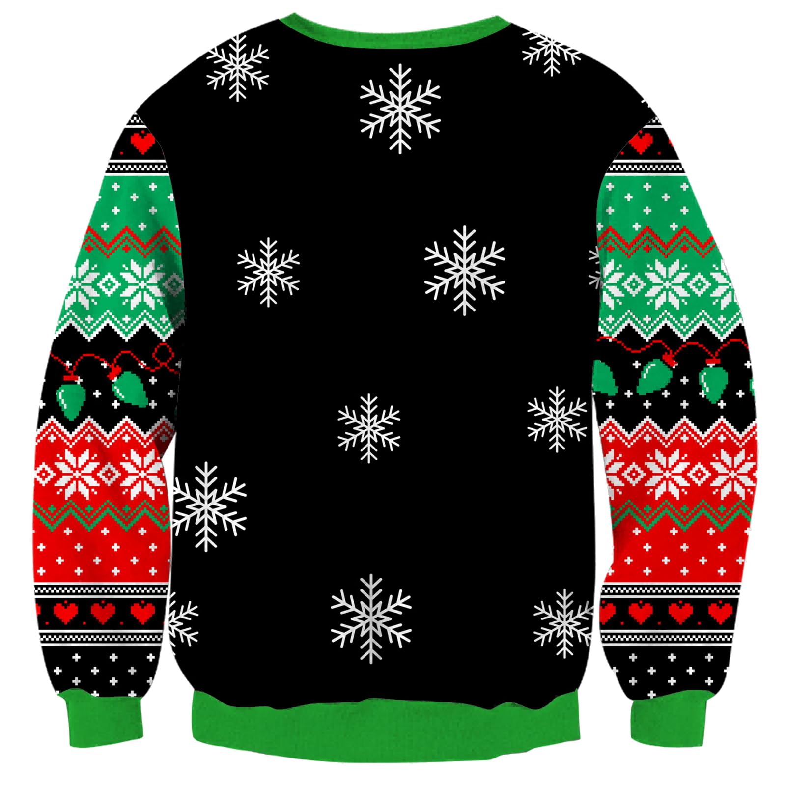 Fanient Jungen Mädchen Weihnachtspullover Kinder Strickpullover Lustig 3D Drucken Weihnachts Sweatshirts 7-14 Jahre