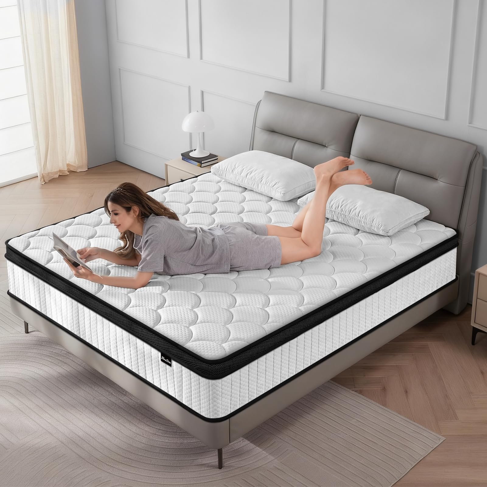 Amazon.com: Twin Mattress 10 Inch Medium Firm Hybrid Mattress Twin