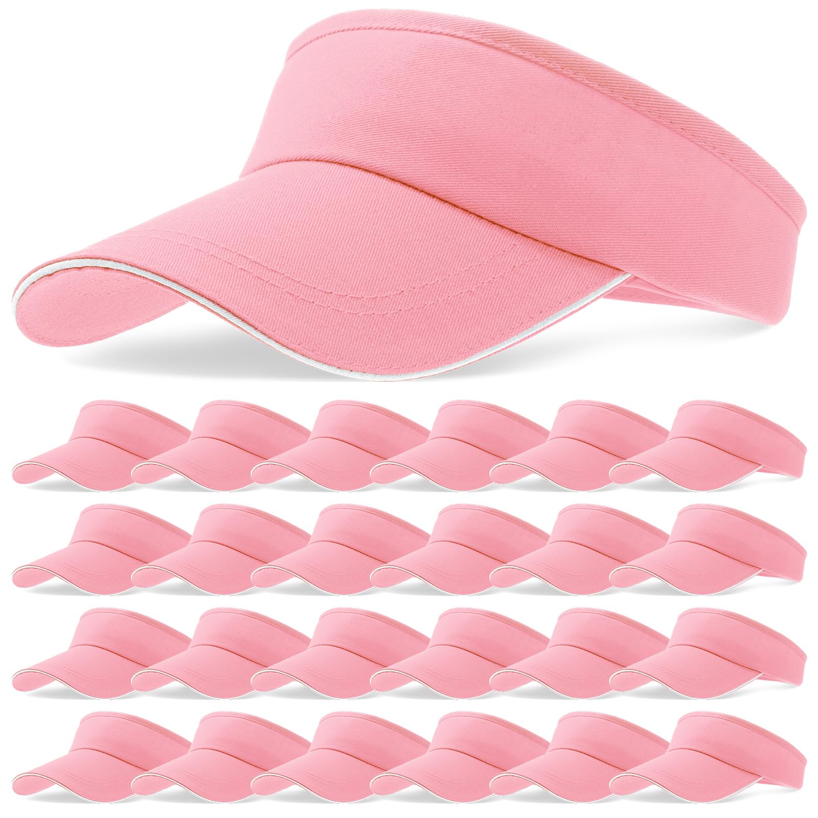 24 pezzi visiera bulk per le donne cappello da sole visiere cappelli sport protezione UV visiera cappello per gli uomini tennis baseball Golf Caps Bulk