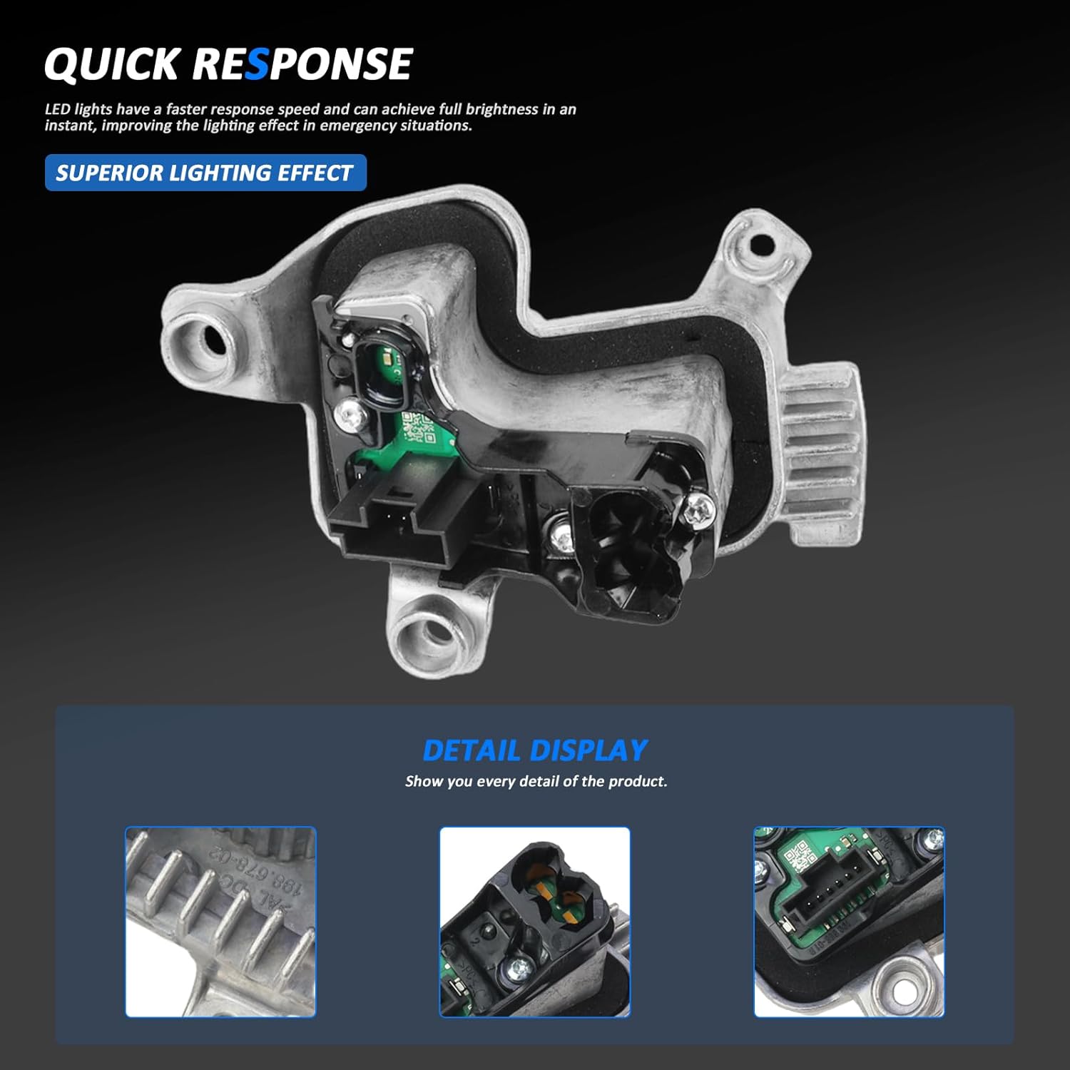 MUNIK Right LED Headlight Turn Signal Light & Headlight Ballast Module Diode Insert Light Unit for BMW 3 Series F30 F31 2014-2016 320i 330i 304i Replace# 63117419610 63117419615 63117419620