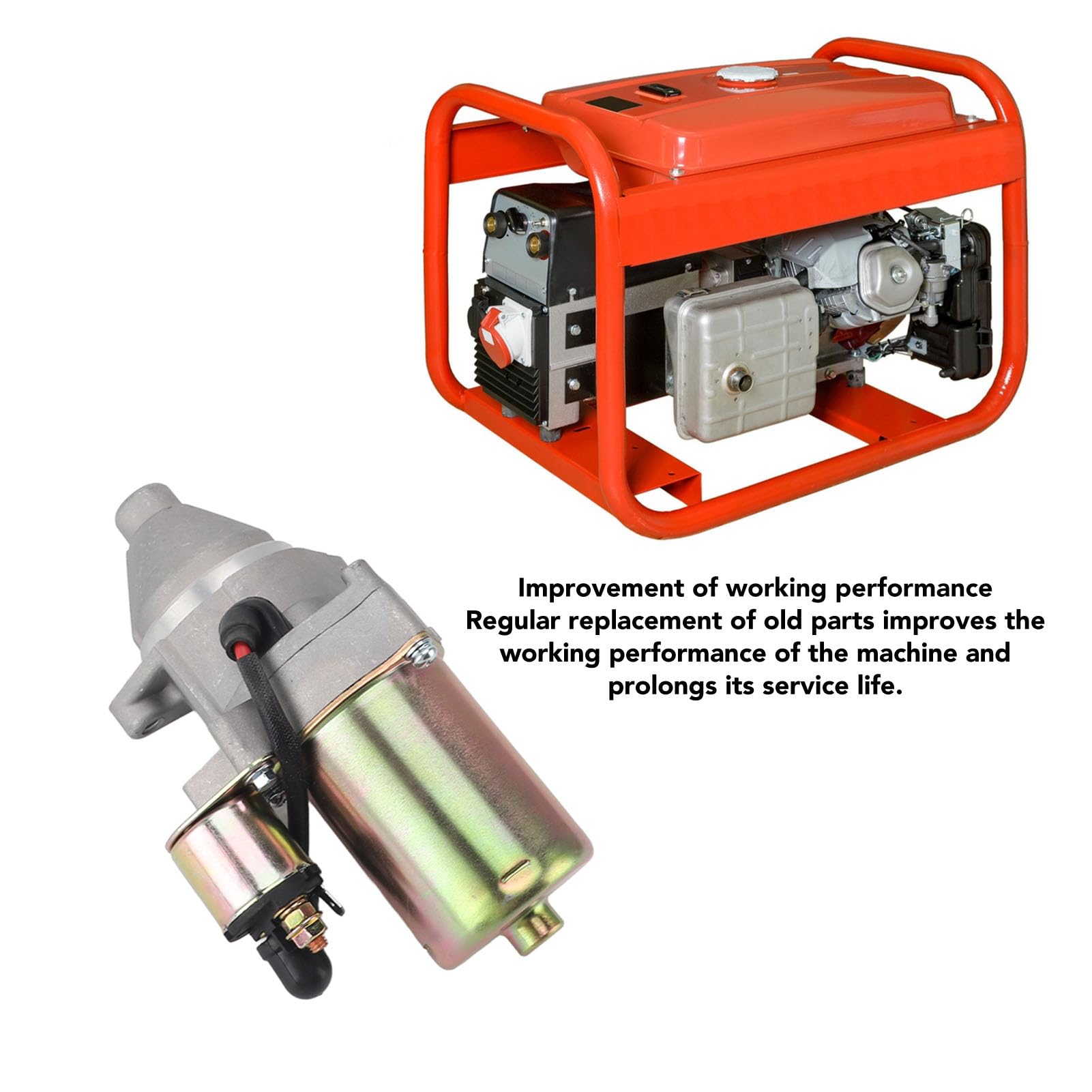Motor de Arranque 14 Dientes 2‑3kw Motor de Arranque de Generador diésel para Accesorio de Cultivador de Bomba de Agua