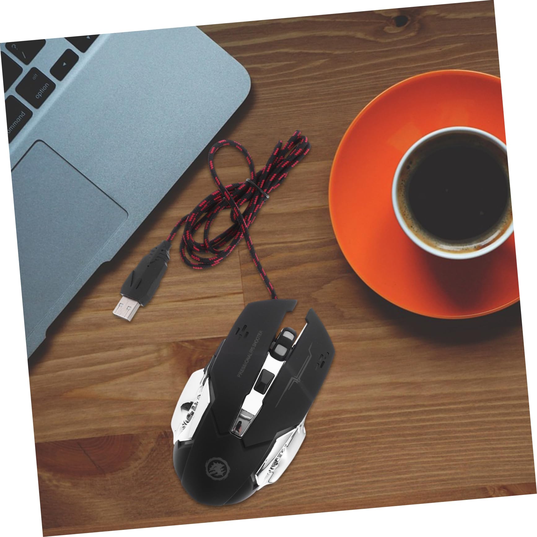 8 Szt. Ergonomiczna Mysz Gamingowa z Przewodem USB Przełącznik Dpi Podświetlenie Rgb Antypoślizgowa i Trwała dla Komputerów Stacjonarnych i Biurowych Uniwersalna dla Graczy i