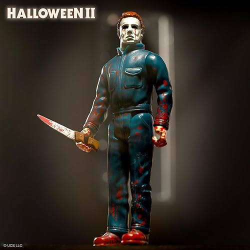 Miniatura 5 de Super7 Halloween II Michael Myers (Slood-Splattered) - Figura de acción de Halloween 2 de 3.75 pulgadas con accesorios, coleccionables clásicos de