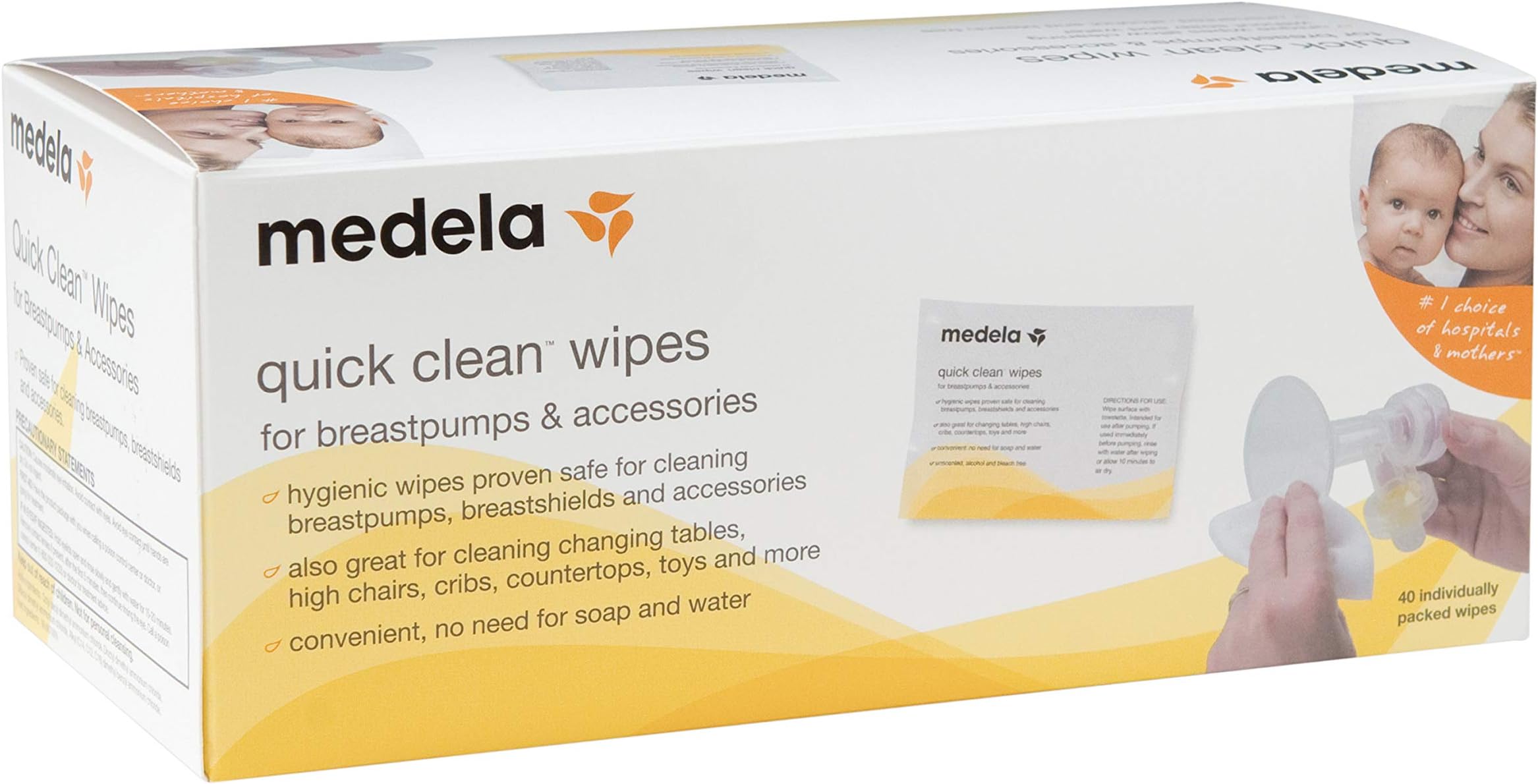 Medela Quick Clean Breastpump & Accessory Wipes