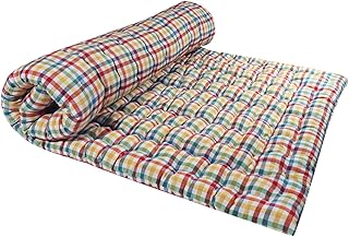 Large Soft Cotton Multicolor Foldable Rollable Cotton Mattress (5X6 ft 5 KG)