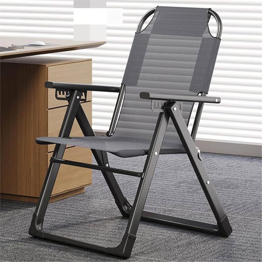 折りたたみリクライニングチェア（オフィス昼寝・家庭用）コンパクト収納可能 折りたたみリクライニングチェア（オフィス昼寝・家庭用