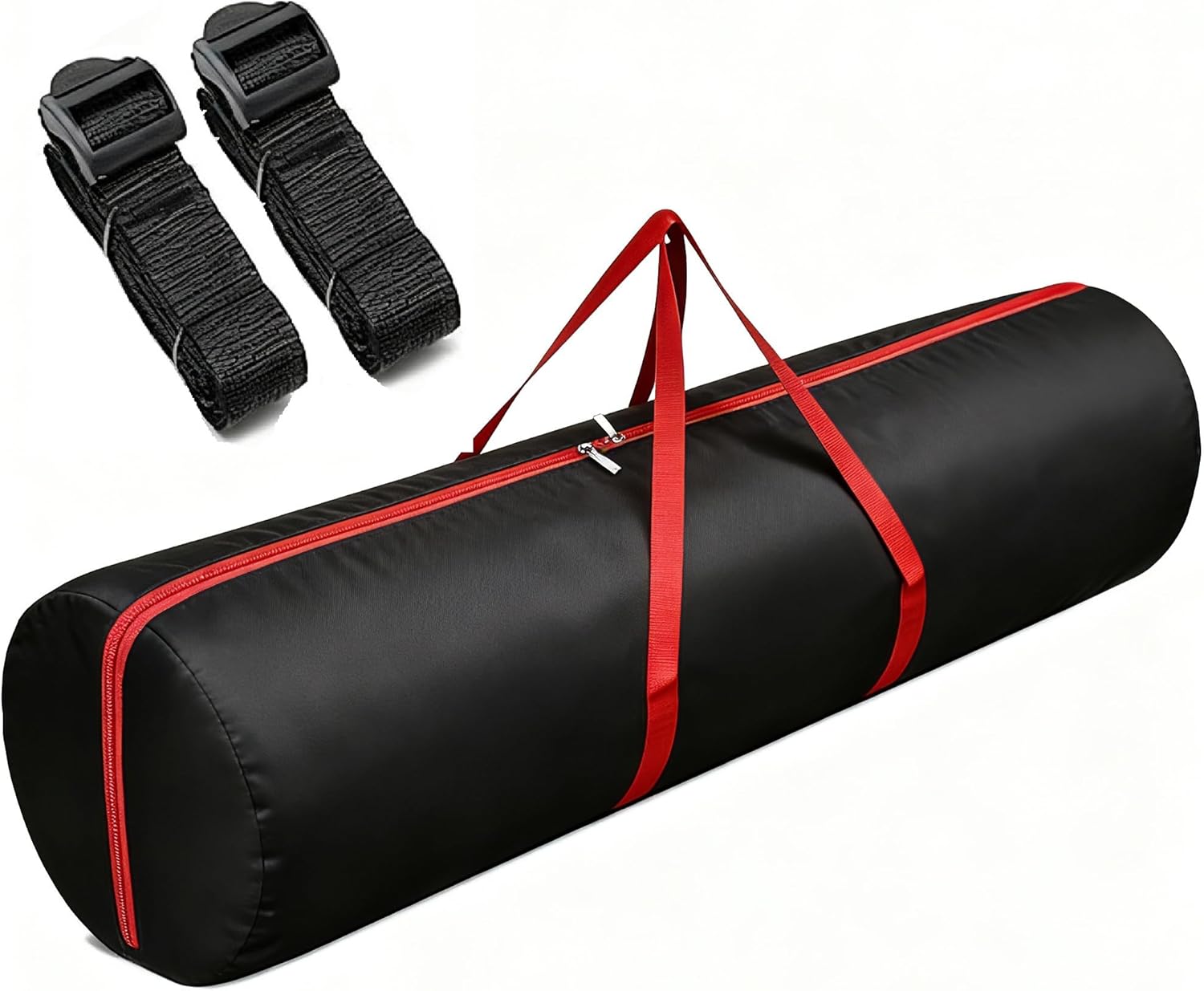 Extra Large 600D Oxford Waterproof Sports Duffle Bag 2-Way Zippers 59×14.9 Inch Large Foldable Storage Bag for Folding Bed, Mattress, Duvet, Camping Chair, Beach Umbrella (1 Pack)