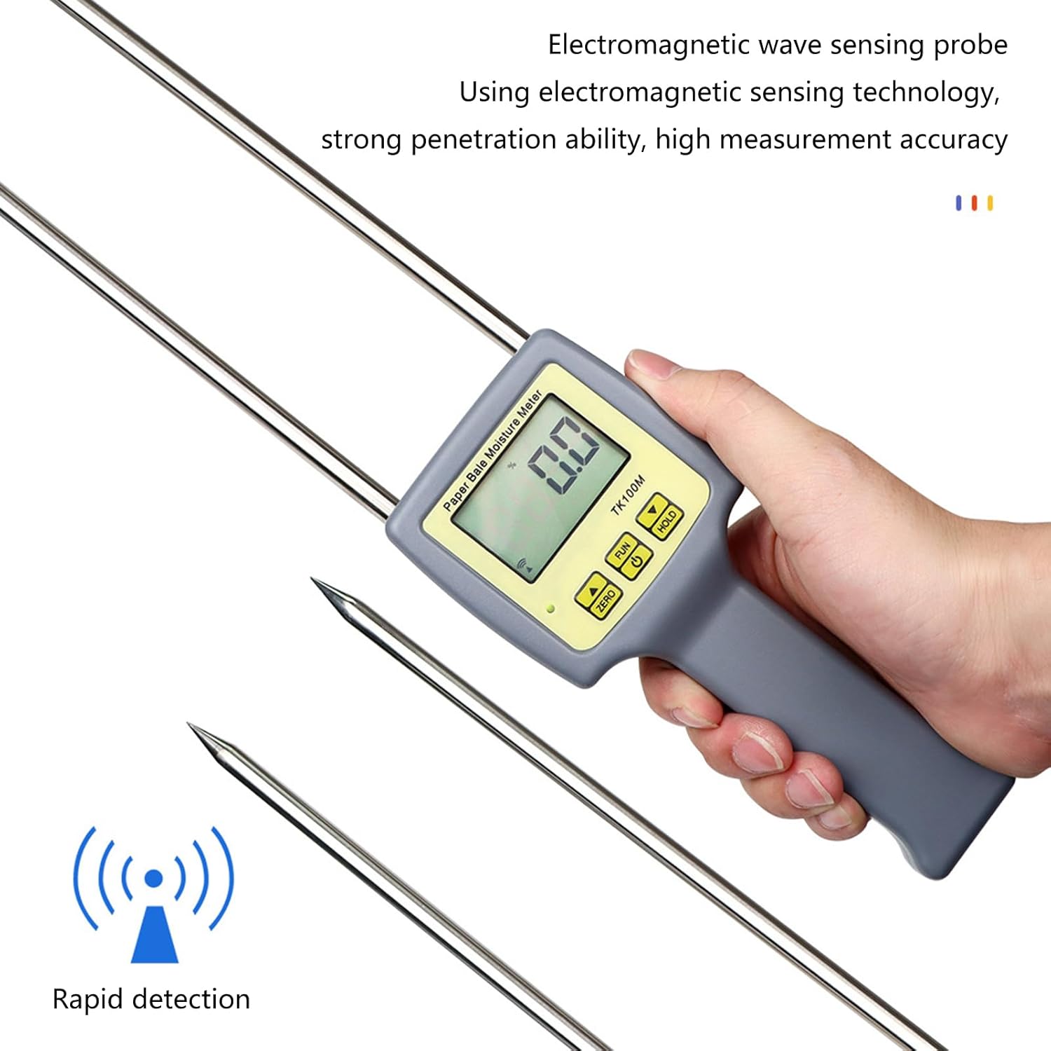 Accurate Paper Dampness Tester Insert Digital Papers Hygrometer Pin Humidity Testing Tool Essential for Printing Industry Accurate Dampness Tester Insert Digital Hygrometer Pin Humidity Testing Tool