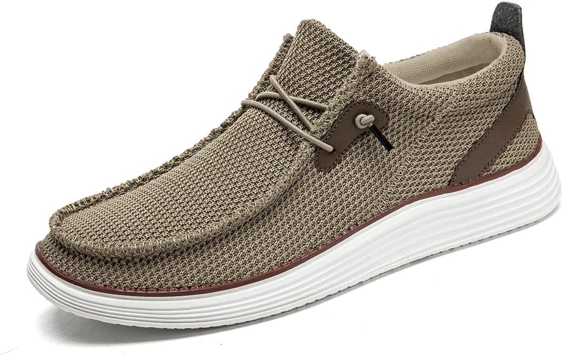 Men’s Loafers Slip On Sneakers Boat Walking Fashion Shoes Classcial Comfortable Stylish Lightweight Casual Shoes for Men Non-Slip Durable Home Driving Shoes