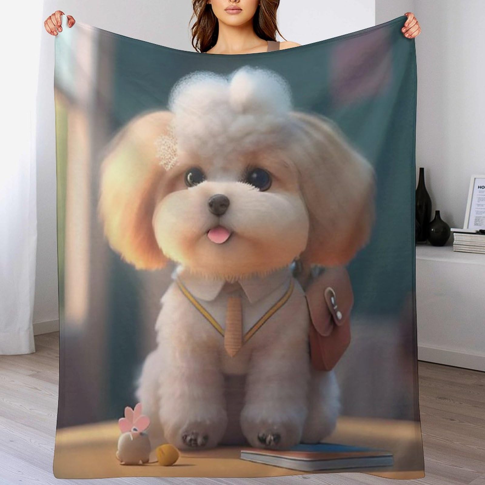Couverture polaire flannel isolante chien pour sommeil réparateur