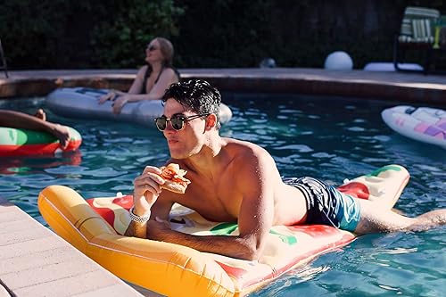 Miniatura 3 de Coconut Outdoor Deluxe Pizza Slice - Flotador de piscina – Balsa inflable – Flotador de tumbona duradero de larga duración y juguete de agua –