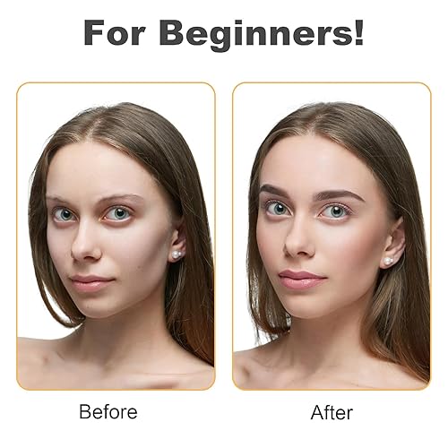 Miniatura 5 de Abeillo 60 plantillas de regla de cejas  Adhesivo desechable transparente para regla de cejas, modelado de cejas, plantilla de teñido y