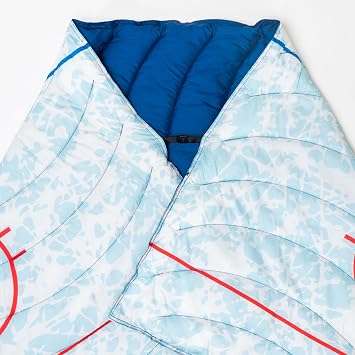 ChalkTalkSPORTS Hockey Gameday Blanket - Puffy Quilted - Ice Hockey Rink