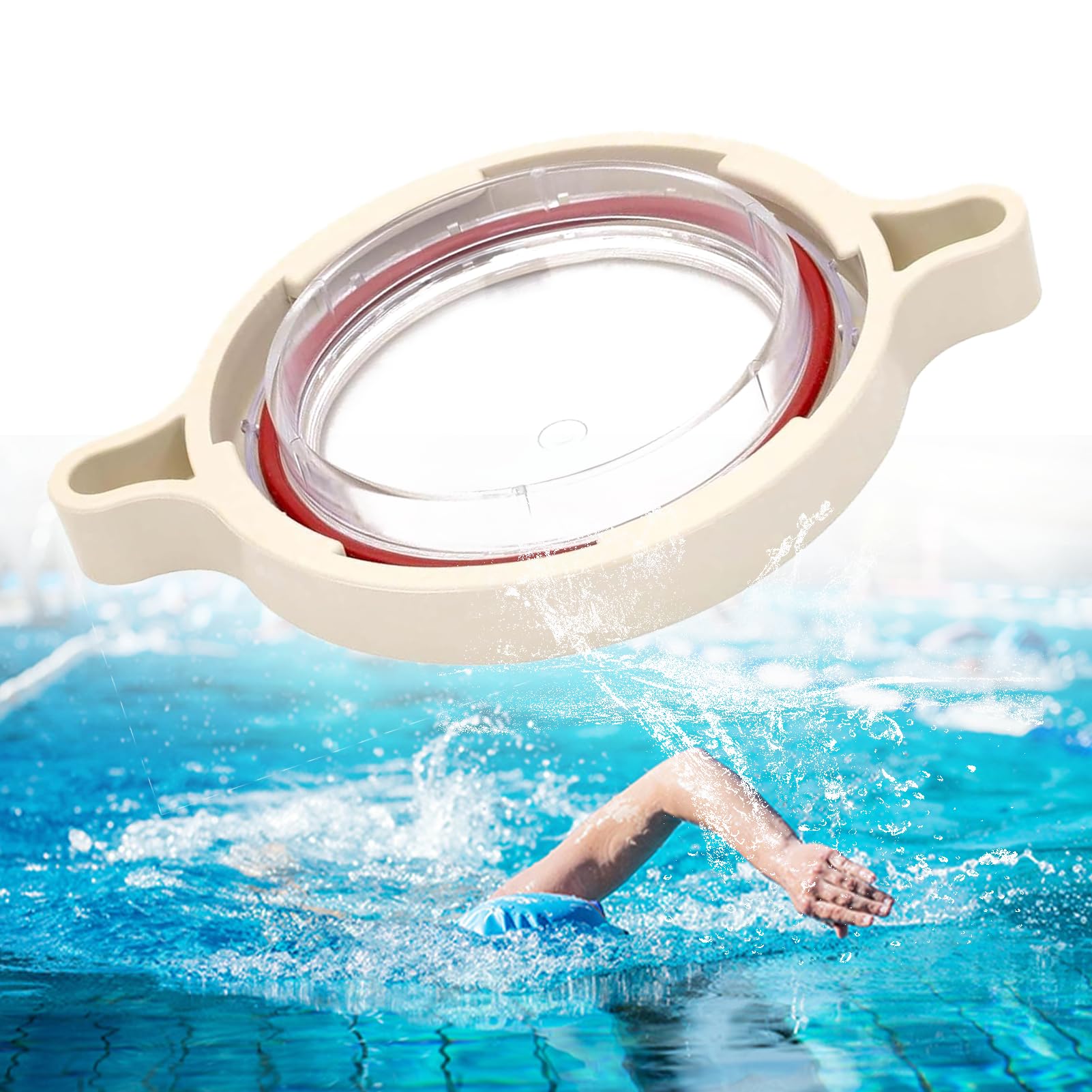 MOVIRUI350090 Pool Pump Lid & Cam and Ramp Clamp Fits for Pentair Superflo Inground Pool & Spa Pumps Pool Pump Locking Ring Replacement 3500901 Lid