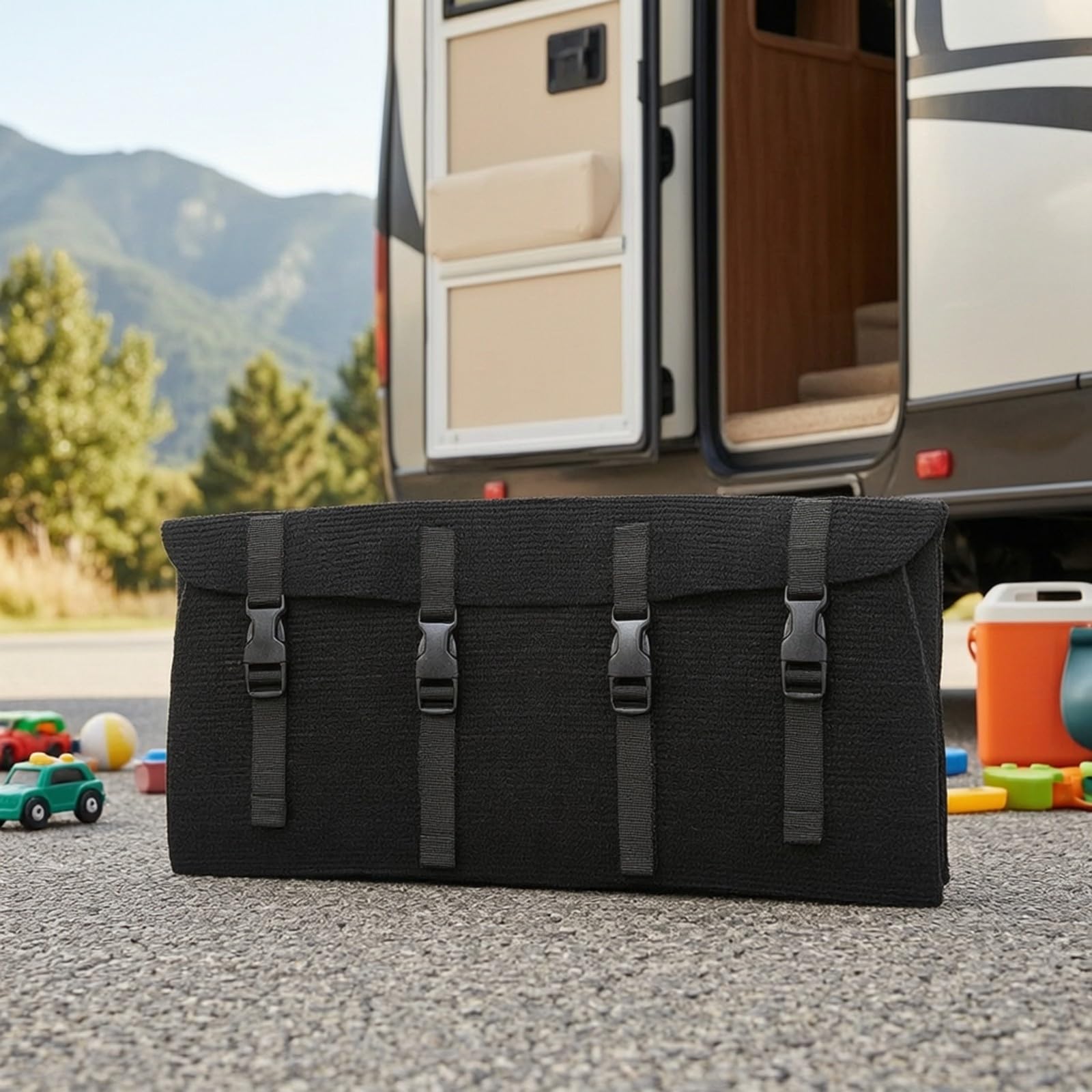 predolo 3 Stück Treppenmatte wärmeisolierend Trittstufen Teppich pflegeleicht Trittstufenmatte mit Schn für Outdoor-Abenteuer