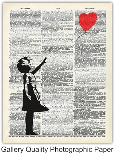 Miniatura 7 de Banksy Wall Art Set - Inspirational Quotes Room Decor - Motivational Graffiti Street Art for Teens Bedroom, Living Room, Dorm - Set of 6-8x10 each