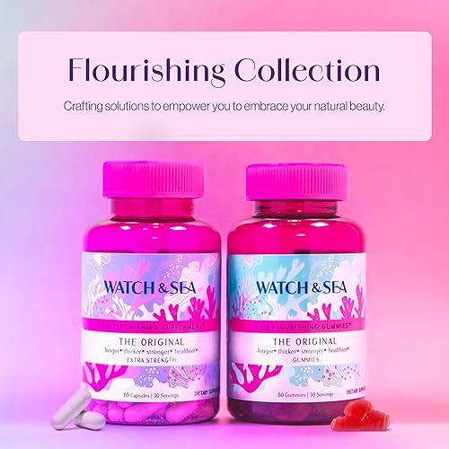 Miniatura 7 de Watch & Sea Hair Flourishing Cápsulas extra fuertes  Suplemento nutritivo para el cabello con biotina, hierbas, minerales y vitaminas para el