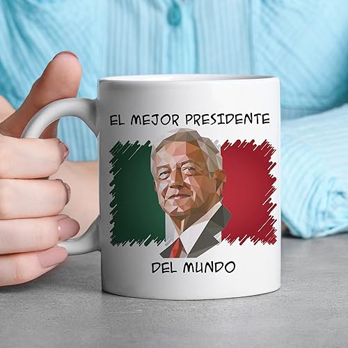 Miniatura 3 de TODOLIA AMLO Presidente Unidos Mexicanos - Taza de café El Mejor Presidente del Mundo, taza del presidente de México, taza AMLO, taza de cerámica
