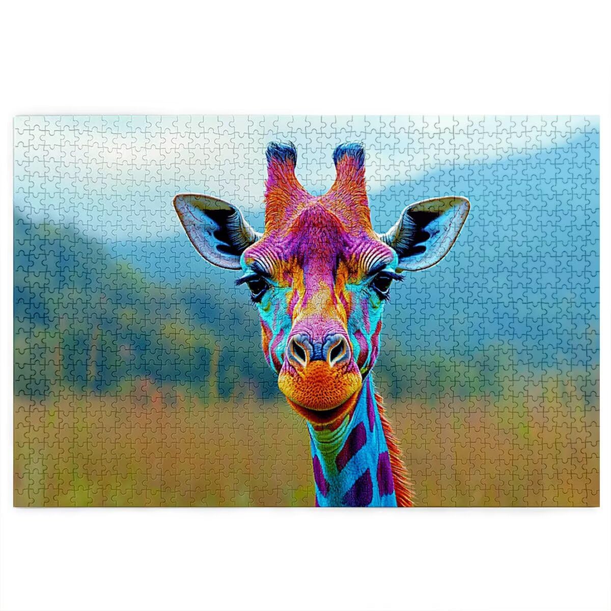 Puzzle 1500 Piezas Adultos, Puzzle 1500 Piezas de Madera, Rompecabezas para Adultos Animal Patrón, Rompecabezas Desafiante para Toda la Familia, Regalos Originales para Mujer, Tema: Jirafa, B-86