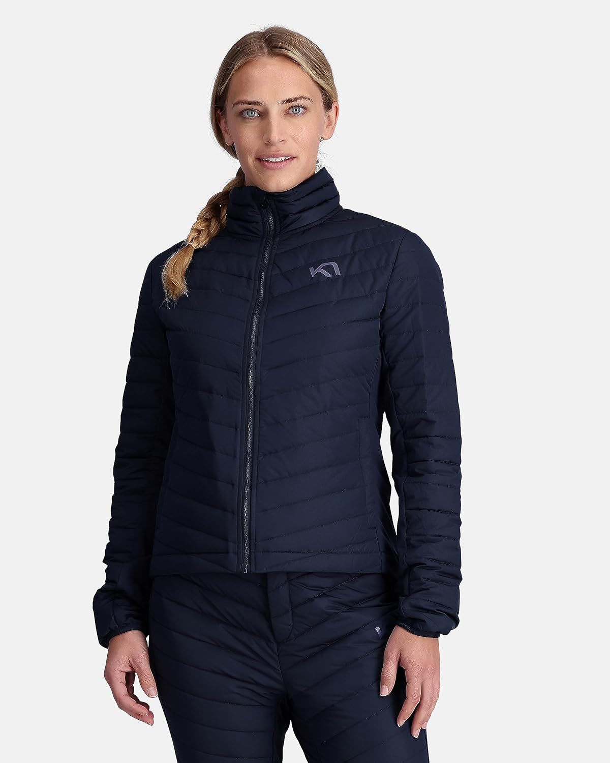 Kari Traa Eva Women's Lightweigh Down Jacket, Water-Resistant Down Sweater, Secure Hand Pockets, Front Zip Design